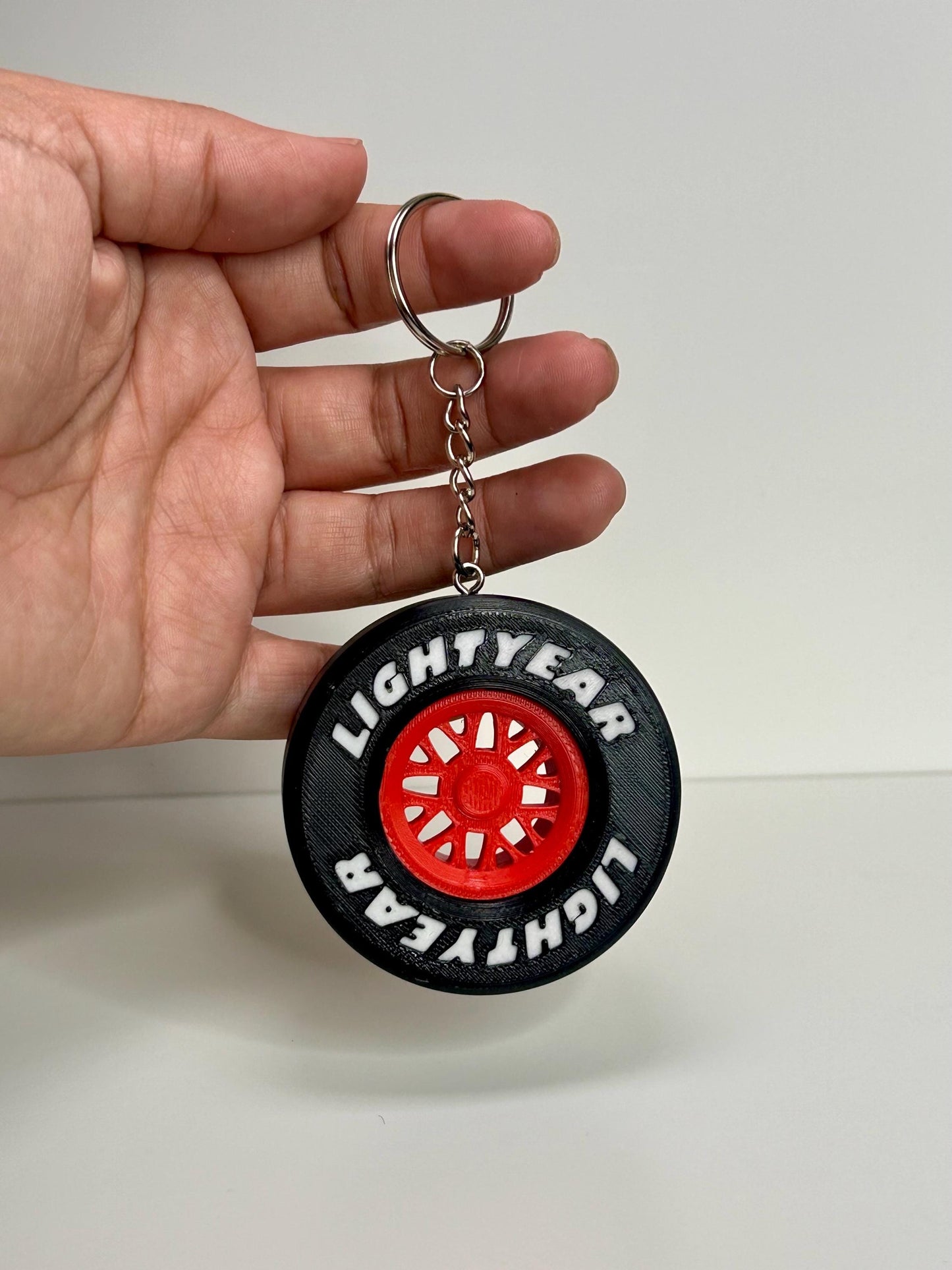 3D Printed Racing Tire Bag Charm