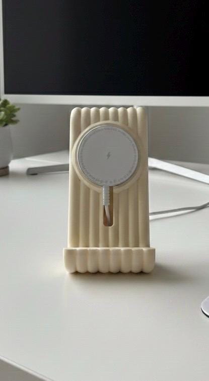 Minimalist MagSafe Phone Stand | 3D Printed Desk Stand