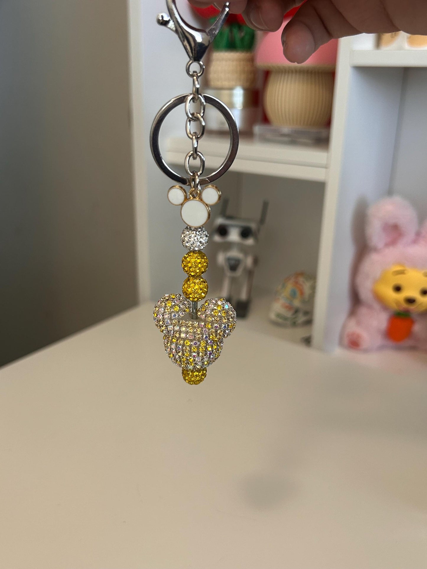 Sunshine — Rhinestone Mouse Keychain