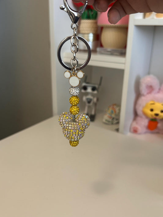 Sunshine — Rhinestone Mouse Keychain