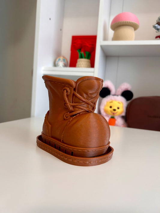 Wall-E Inspired Boot Planter