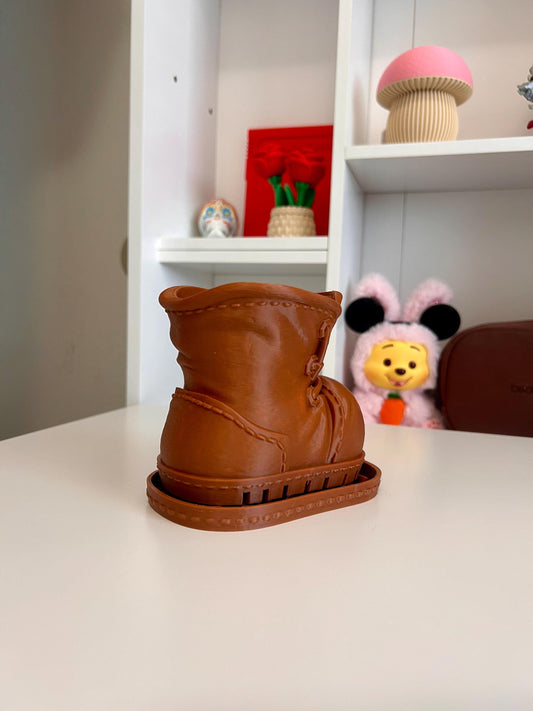 Wall-E Inspired Boot Planter