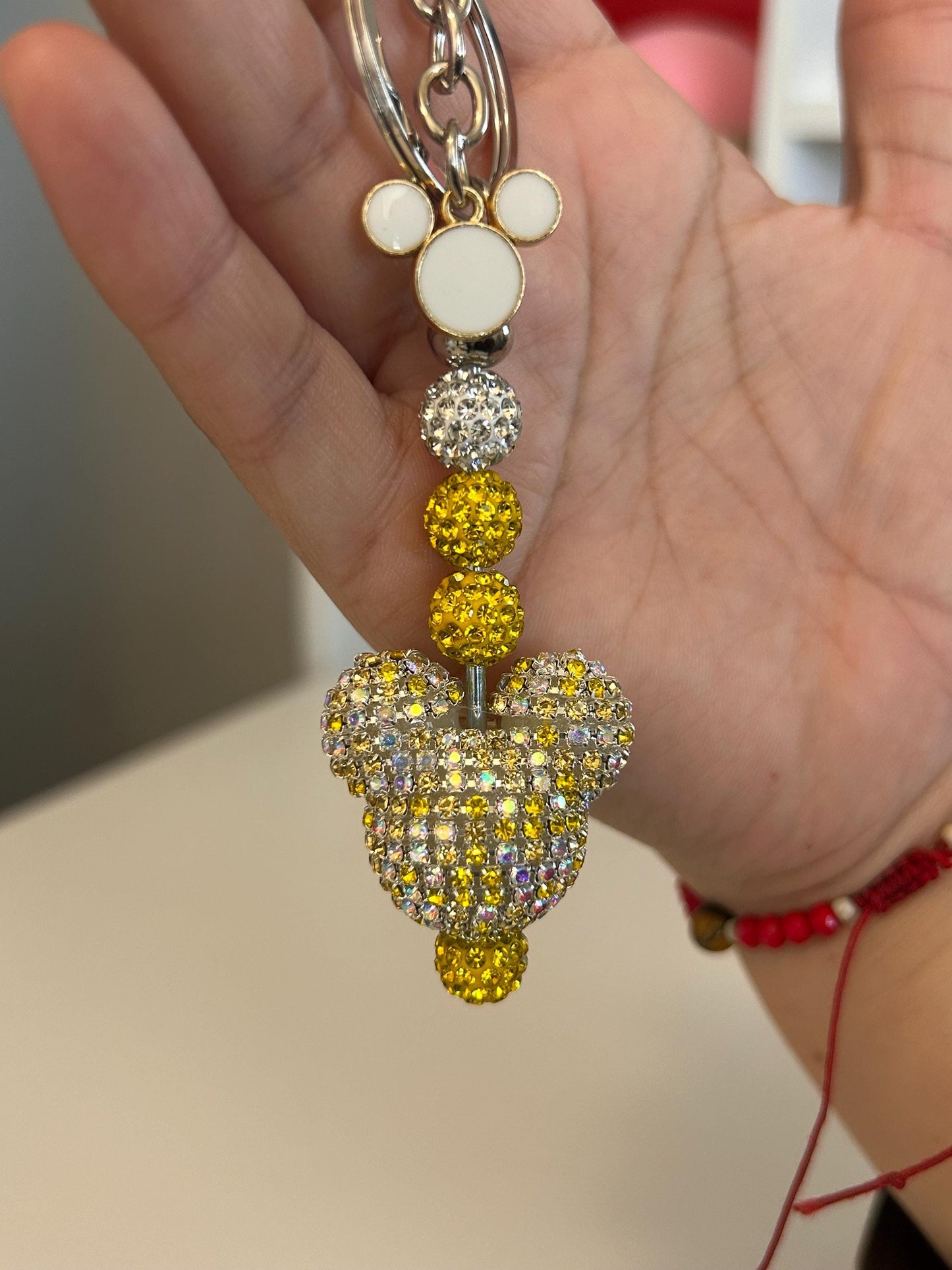 Sunshine — Rhinestone Mouse Keychain