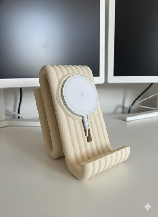 Minimalist MagSafe Phone Stand | 3D Printed Desk Stand